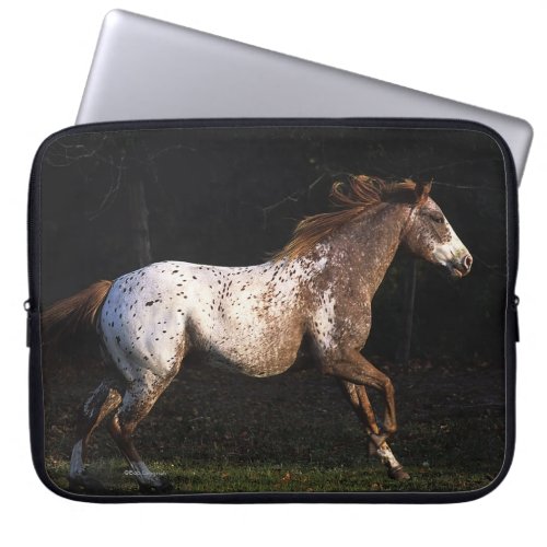 Appaloosa Horse Running 4 Laptop Sleeve