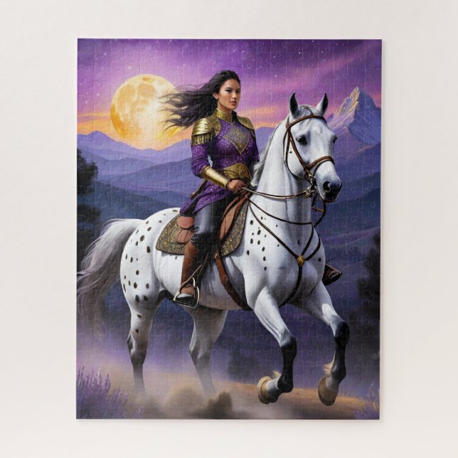 Appaloosa Horse Watercolor Leopard  Jigsaw Puzzle (Vertical)