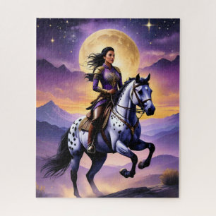 Appaloosa Horse Watercolor Leopard  Jigsaw Puzzle