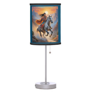 Appaloosa Horse Watercolor Leopard  Table Lamp