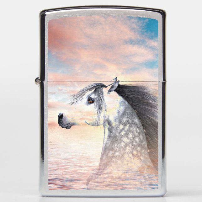 Appaloosa horse zippo lighter (Front)