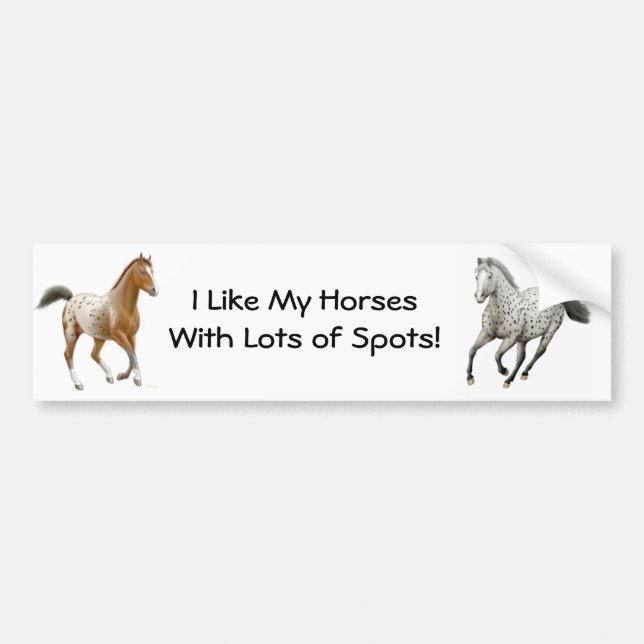 Appaloosa Horses Bumper Sticker (Front)