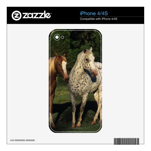 Appaloosa Horses iPhone 4 Decal (Product)