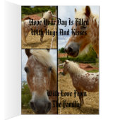 Appaloosa Horses Photo Collage Birthday (Inside (Right))