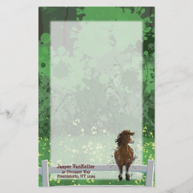 Appaloosa Painted Pony Stationery (Front)