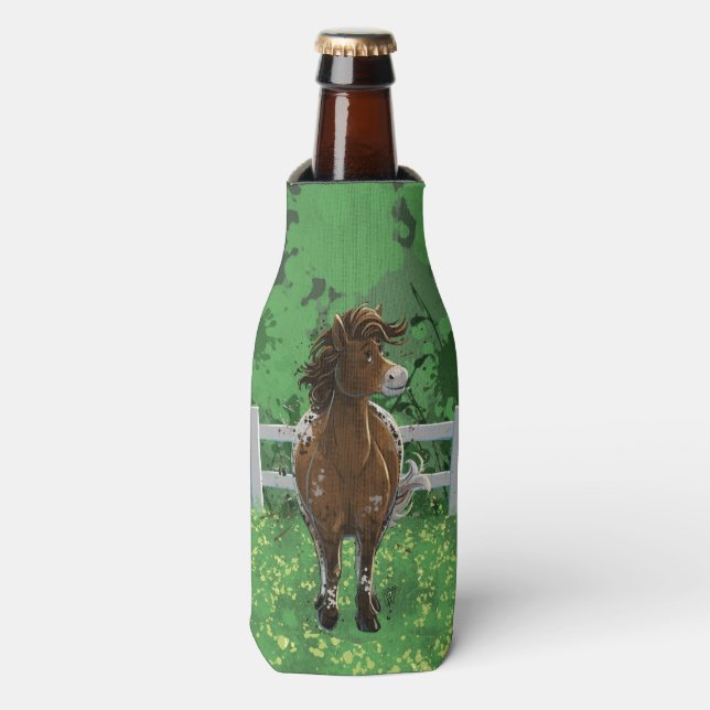 Appaloosa Pony Bottle Cooler (Bottle Front)