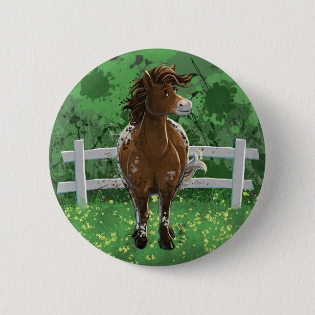 Appaloosa Pony Button (Front)