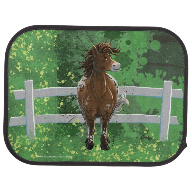 Appaloosa Pony Car Floor Mat (Rear)