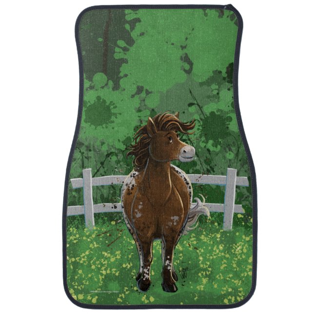 Appaloosa Pony Car Floor Mat (Front)