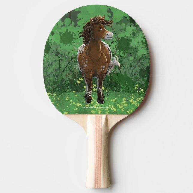 Appaloosa Pony Ping Pong Paddle (Front)