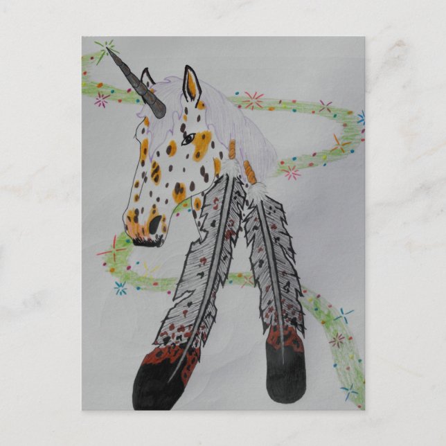 Appaloosa Unicorn Gift Products Postcard (Front)