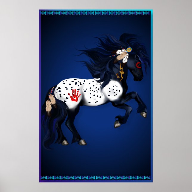 Appaloosa War Pony large Poster (Front)