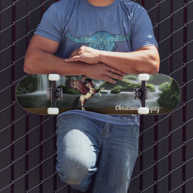 Appaloosa Winged Pegasus Skateboard (Outdoor 3)