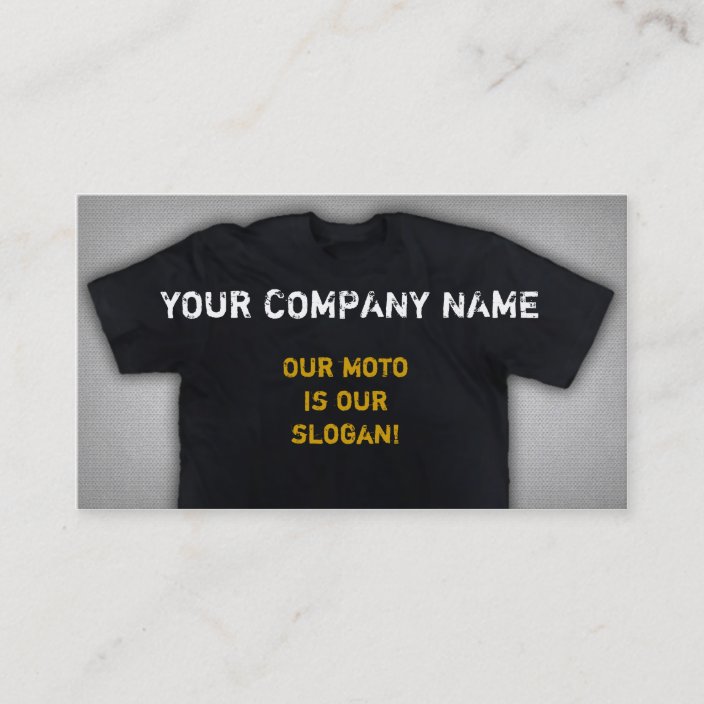 Apparel company business card | Zazzle.com