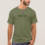 Apparel Fatigue Green Elegant Template Men's T-Shirt<br><div class="desc">Apparel Fatigue Green Elegant Template Men's Add Your Image And Text Here Men's Basic Dark T-Shirt.</div>