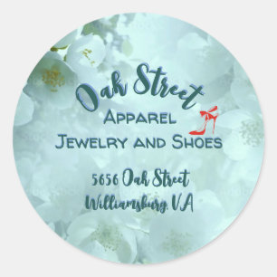 Apparel, Jewelry & Shoes Retail Promotional Classic Round Sticker