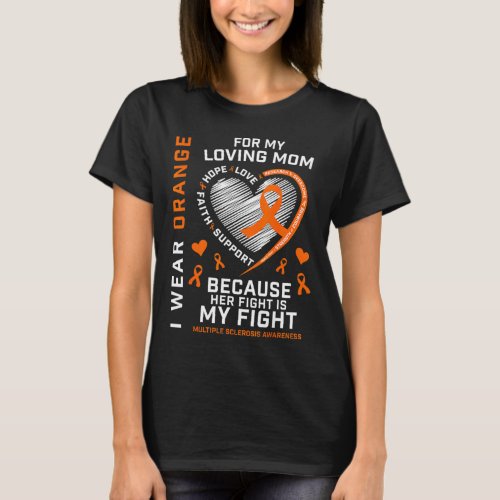 Apparel Mother Mom Multiple Sclerosis Awareness T_Shirt