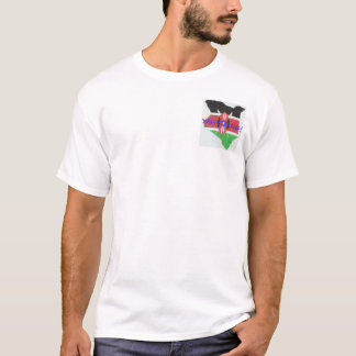 Apparel with Kenyan flag and map T-Shirt