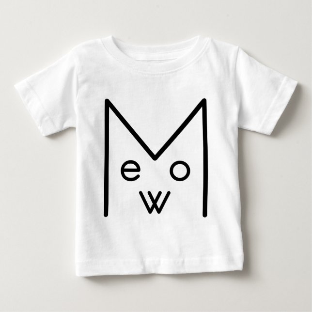 Apparel with the Meow design Baby T-Shirt (Front)