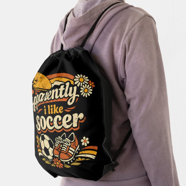 Apparently I Like Soccer Drawstring Bag (Insitu)