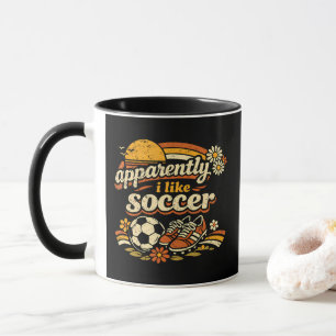 Apparently I Like Soccer Mug