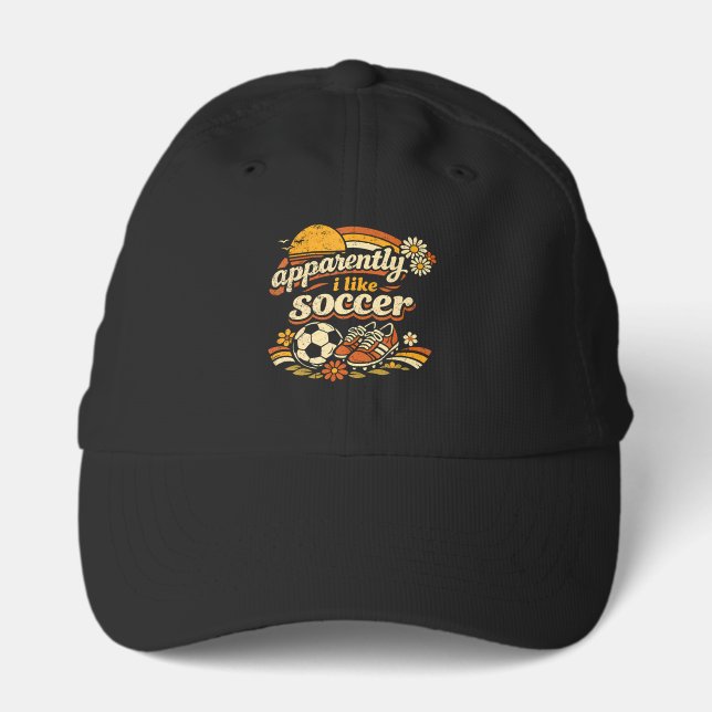 Apparently I Like Soccer Performance Cap (Front)