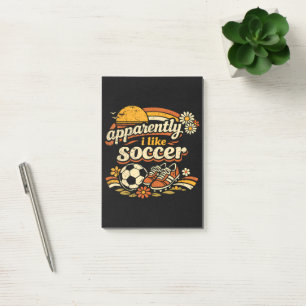 Apparently I Like Soccer Post-it Notes