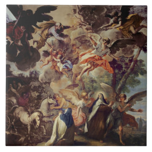 Apparition of St. Joseph to St. Theresa Tile