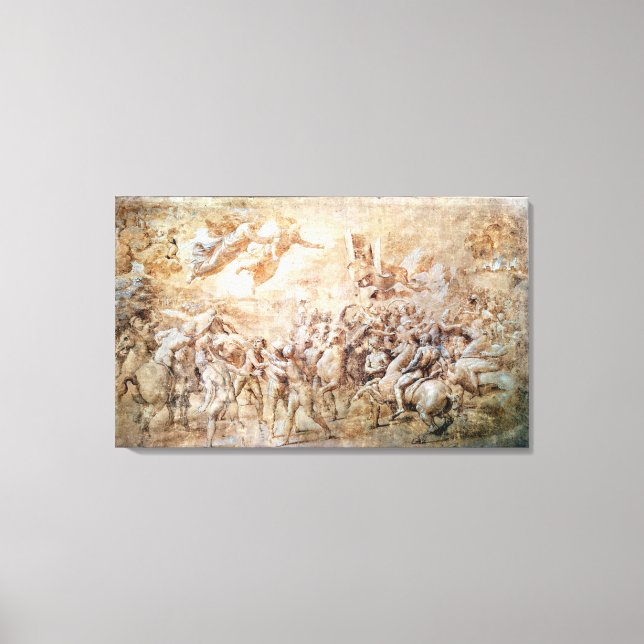 Apparition of St. Peter and St. Paul Canvas Print (Front)