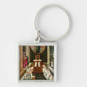 Apparition of the Virgin to a Community Keychain
