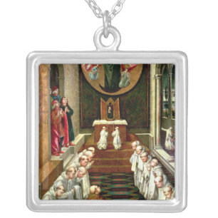 Apparition of the Virgin to a Community Silver Plated Necklace