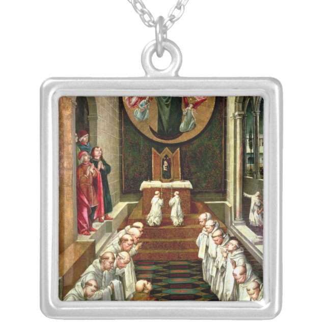 Apparition of the Virgin to a Community Silver Plated Necklace (Front)