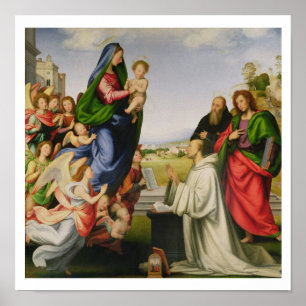 Apparition of the Virgin to St. Bernard, 1504-07 ( Poster