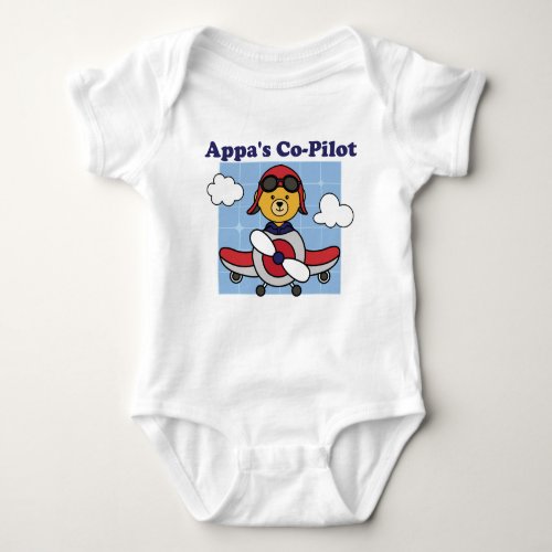 Appas Co_Pilot _ Cute Airplane Baby Bodysuit