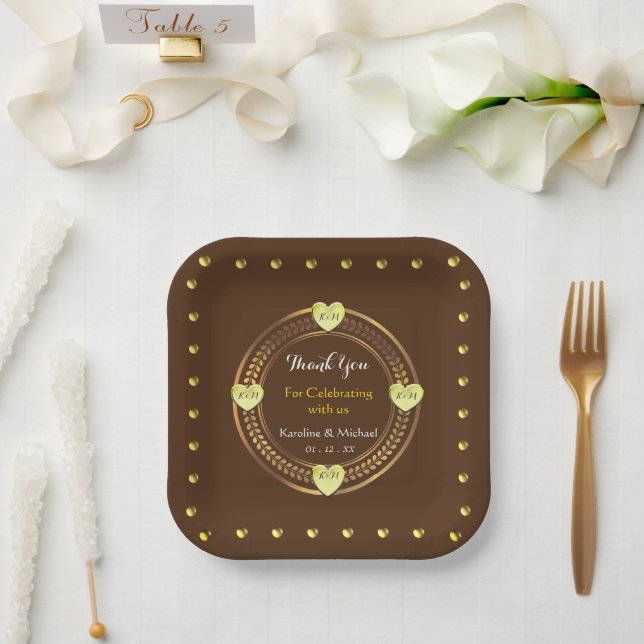 Appealing Party Wedding Events Paper Plates (Wedding)
