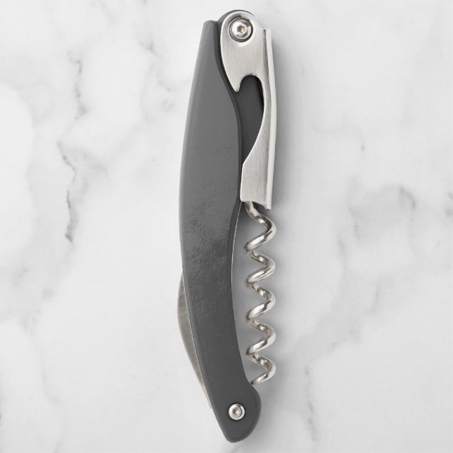 Appealling Monochrome Grunge Irregular Smudge Waiter's Corkscrew (Back)