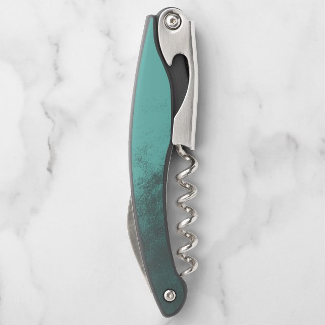 Appealling Monochrome Grunge Irregular Smudge Waiter's Corkscrew (Back)