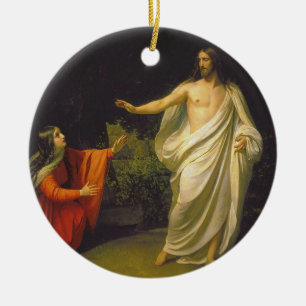 Appearance of Jesus Christ to Maria Magdalina Ceramic Ornament