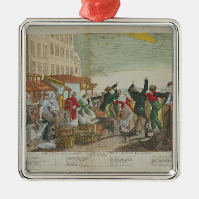 Appearance of the Great Comet in 1811 Metal Ornament (Front)
