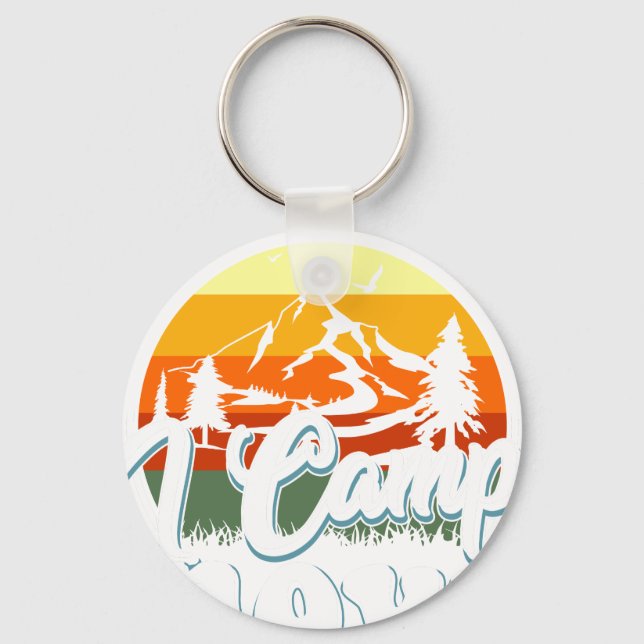 appearently i camp now keychain (Front)