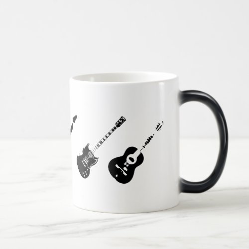 Appearing Guitars Morphing Mug