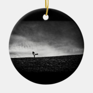 appendages on hill ceramic ornament