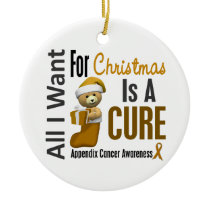 Appendix Cancer All I Want For Christmas Ornaments