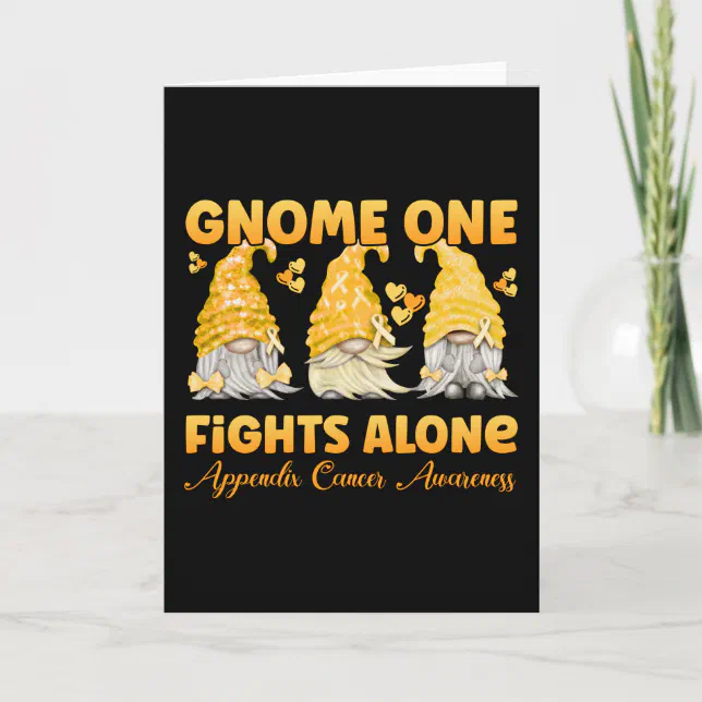 Appendix Cancer Appendicitis Cancer Amber Ribbon Card | Zazzle