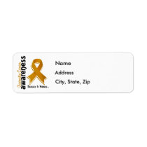 Appendix Cancer Awareness 5 Label