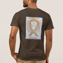 Appendix Cancer Awareness Amber Ribbon Angel Tee