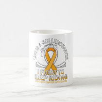 Appendix cancer awareness amber ribbon coffee mug