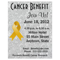 Appendix Cancer Awareness Benefit  Floral Flyer