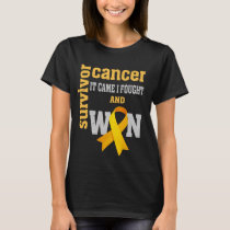 Appendix Cancer Awareness It Came I Fought and Won T-Shirt
