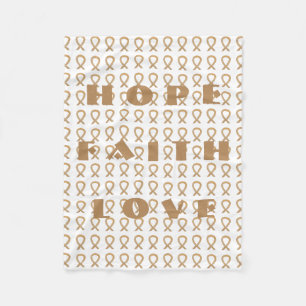 Appendix Cancer Awareness Ribbon Chemo Blankets